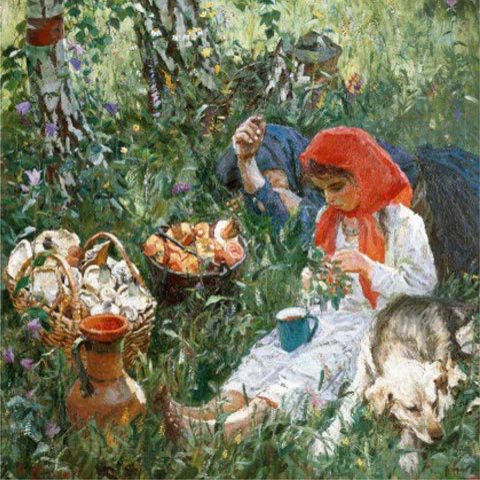 Пластов А.А. «Летом» 1954.