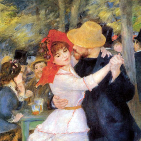 Огюст Ренуар. «Танец в Буживале» 1883